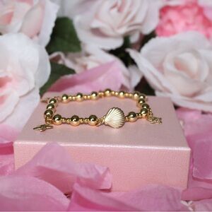 Gold Ocean Charm Bracelet